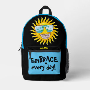 Embrace Every Day Braces Fun Personalized Printed Backpack