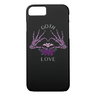 Embrace Goth Skeleton Heart Case-Mate iPhone Case