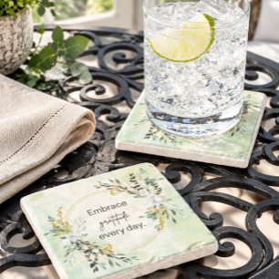 Embrace Gratitude Stone Coaster