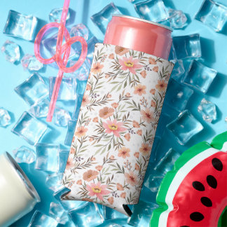 Embrace Joy: Colourful Boho Flowers Seltzer Can Cooler