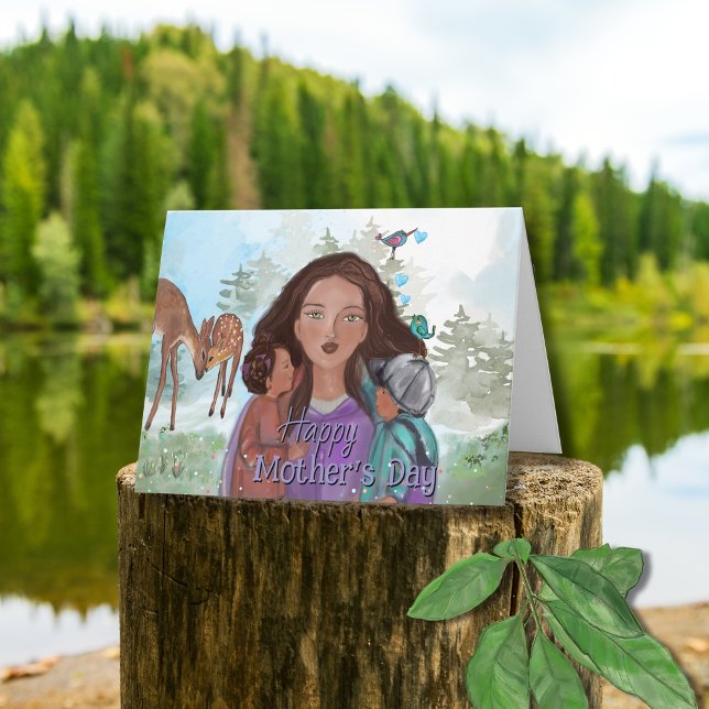 Embrace Mother Nature - Carte de fête des mères pl (Créateur téléchargé)