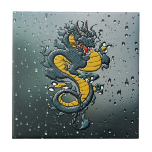 Embrace Mythical Power: Chinese Dragon Tile