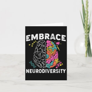 Embrace Neurodiversity Adhd Autism Awareness Card