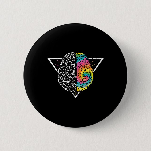 Embrace Neurodiversity ADHD LD Autism Awareness  2 Inch Round Button (Front)