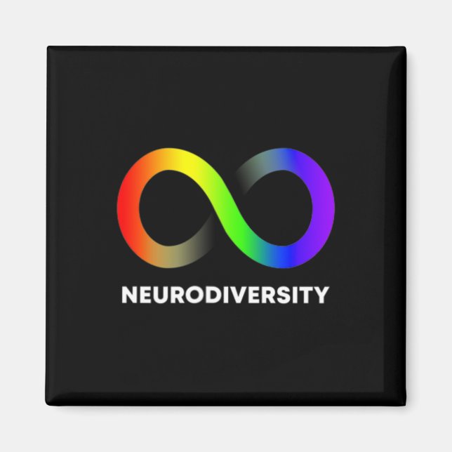Embrace Neurodiversity Autism Adhd Asd Infinity Ra Magnet (Front)