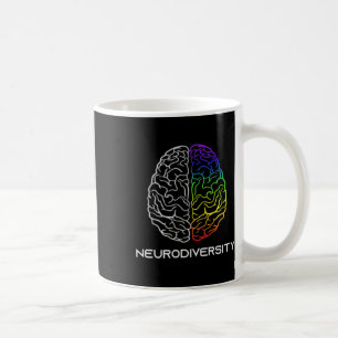 Embrace Neurodiversity Autism Adhd Asd Rainbow Bra Coffee Mug