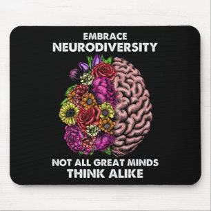 Embrace Neurodiversity Autism Awareness Adhd Sped Mouse Pad