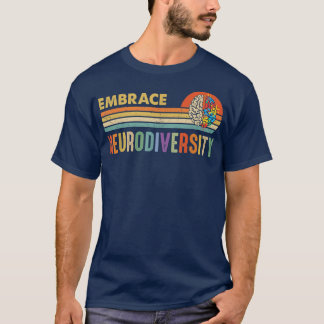 Embrace Neurodiversity Autism Awareness ASD ADHD V T-Shirt