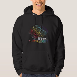 Embrace Neurodiversity Autism Awareness Asd Rainbo Hoodie