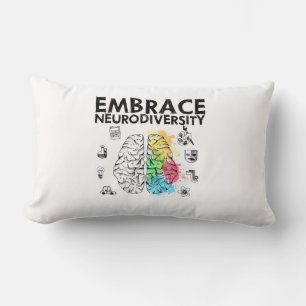 Embrace Neurodiversity Autism Awareness Lumbar Pillow