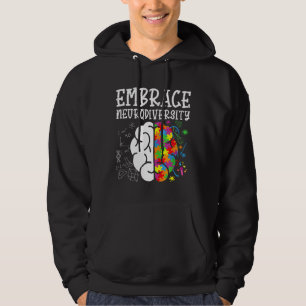 Embrace Neurodiversity Autism Awareness Men Women Hoodie