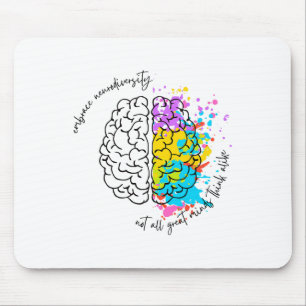 Embrace Neurodiversity Autism Awareness  Mouse Pad