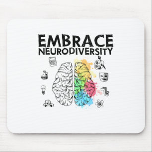 Embrace Neurodiversity Autism Awareness Mouse Pad