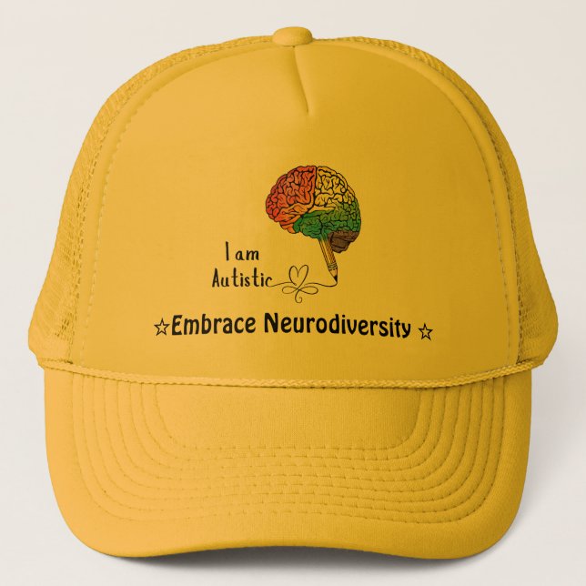 Embrace Neurodiversity autism hat (Front)
