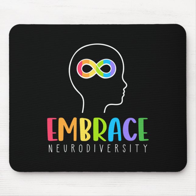 Embrace Neurodiversity Autism  Mouse Pad (Front)