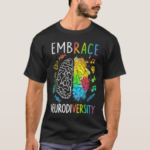 Embrace Neurodiversity Brain Autism Awareness Puzz T-Shirt