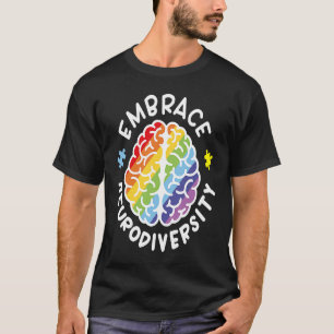 Embrace Neurodiversity Brain Autism Awareness Puzz T-Shirt
