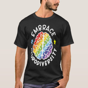 Embrace Neurodiversity Brain Autism Awareness Puzz T-Shirt