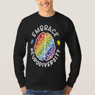 Embrace Neurodiversity Brain Autism Awareness Puzz T-Shirt