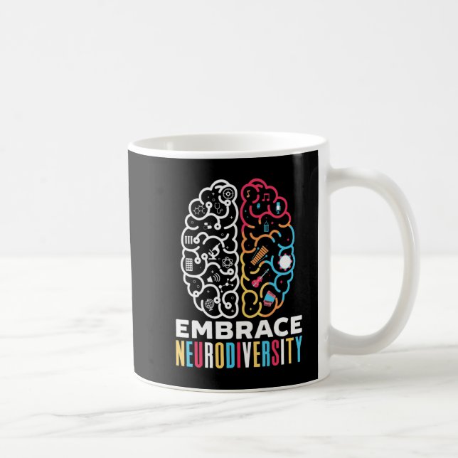 Embrace Neurodiversity Design for a Autism Awarene Coffee Mug (Right)