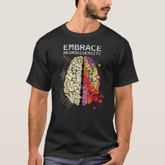 Embrace Neurodiversity Men Women Kids Autism Awar T-Shirt