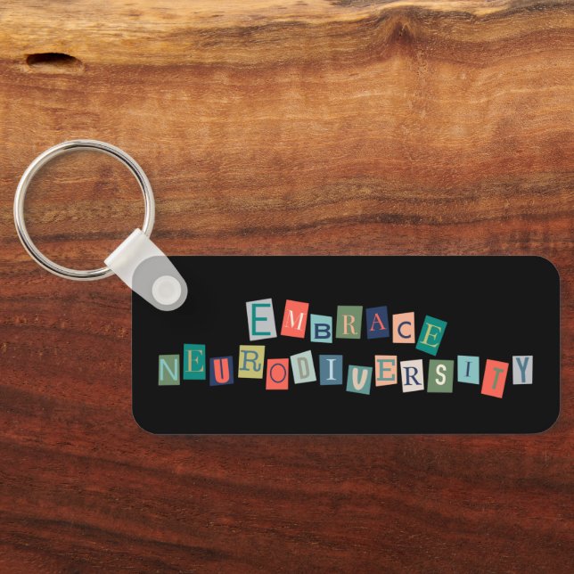 Embrace Neurodiversity | Neurodivergent Awareness Keychain (Back)
