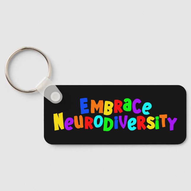 Embrace Neurodiversity | Neurodivergent Awareness Keychain (Back)