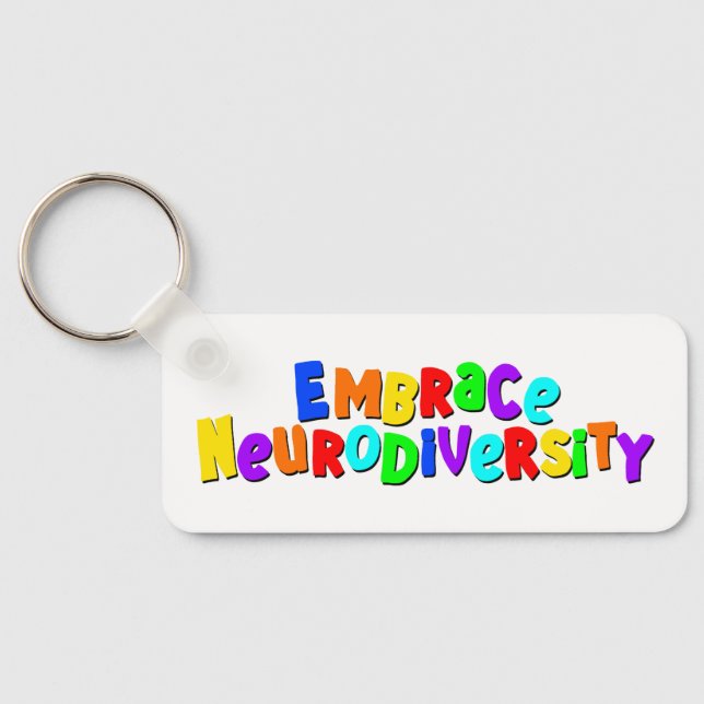 Embrace Neurodiversity | Neurodivergent Awareness Keychain (Back)