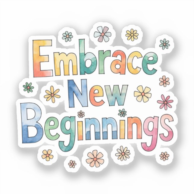 Embrace new beginnings (Front)