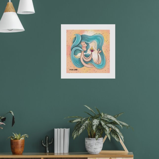 Embrace of Light – Original Illustration Poster (Living Room 1)