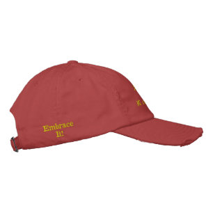 Embrace our Differences - Dashing Red Embroidered Hat