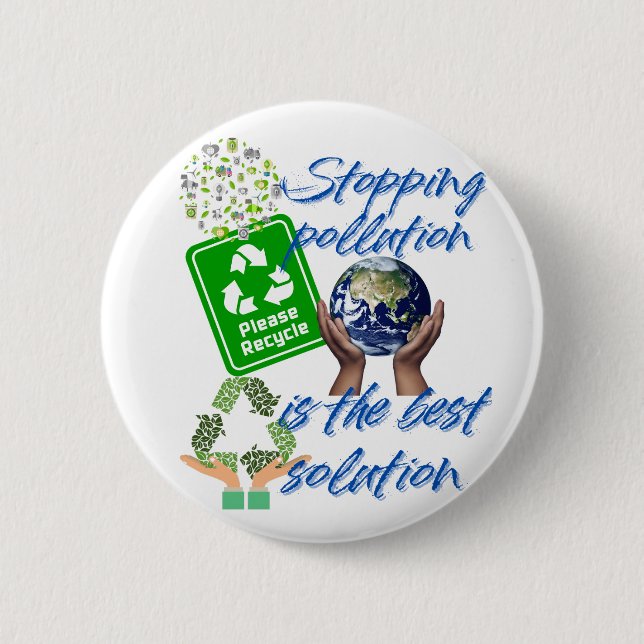 Embrace Our Planet - Eco Advocacy Button (Front)