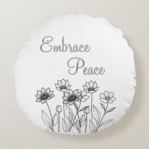 Embrace Peace Round Pillow