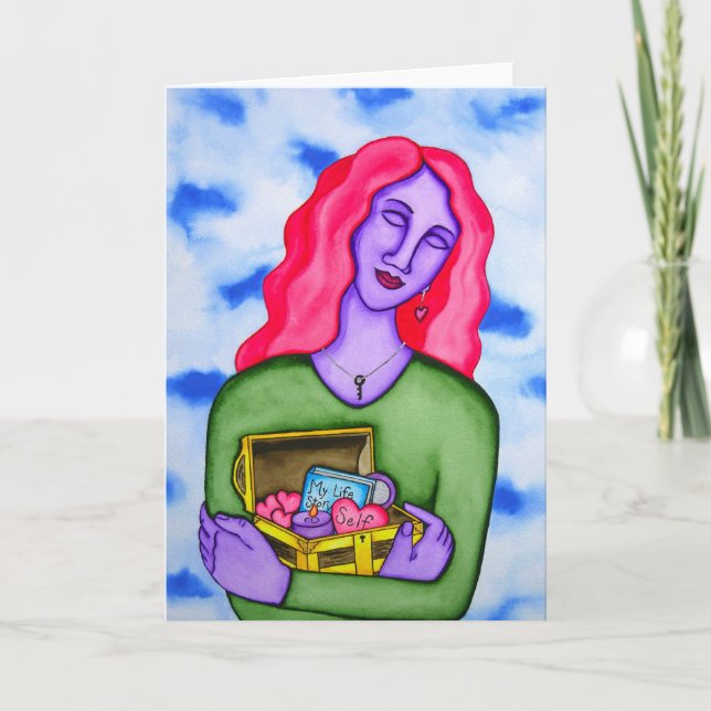 Embrace self-love by Rita Loyd Card (Front)