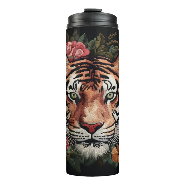 Embrace Strength and Elegance with our Tiger Thermal Tumbler (Front)