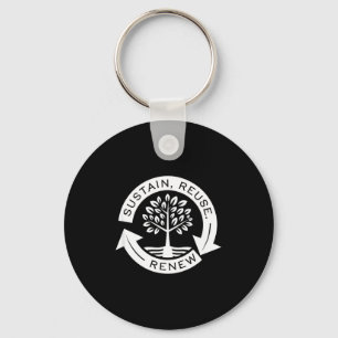 Embrace Sustainable Living - Nature Lover Earth Da Keychain