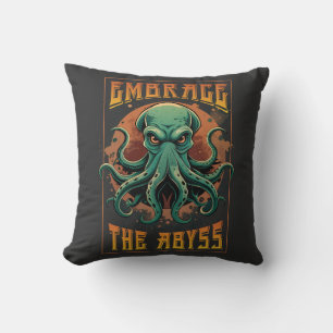 Embrace the abyss  throw pillow