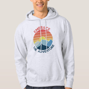 Embrace the adventure mountain adventure time hoodie