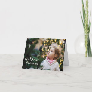 Embrace the Amazing, Girl Looking at Tree Card