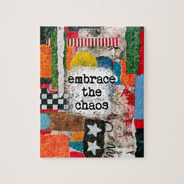Embrace The Chaos Jigsaw Puzzle (Vertical)