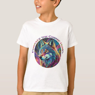 Embrace the Cosmic Howl Wolf T-Shirt