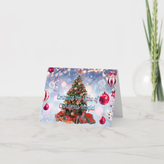 Embrace the Glow of Christmas Magic Card