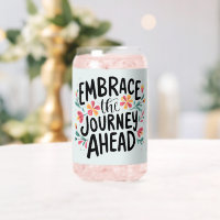 Embrace the Journey Ahead Boho Floral Typography