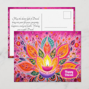 Embrace the Joy: A Diwali Celebration Postcard