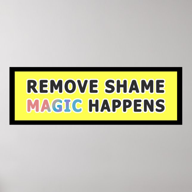 Embrace the Magic Inspirational Phrase Poster (Front)