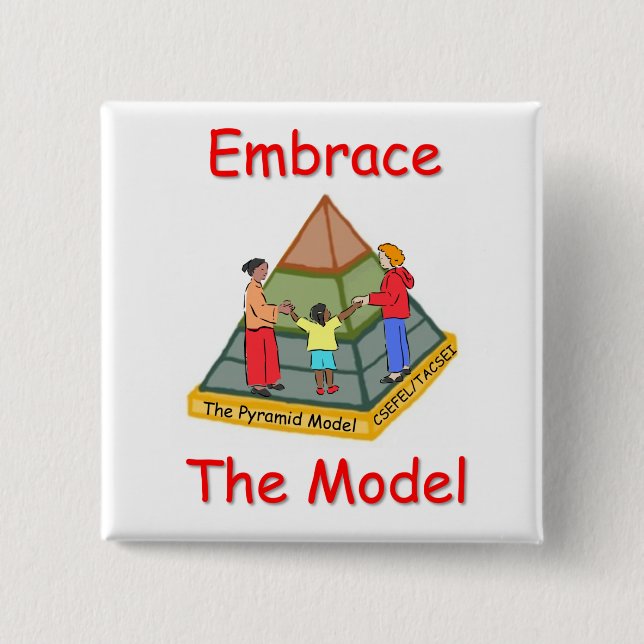 Embrace the Model 2 Inch Square Button (Front)