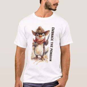 Embrace The Penguin Funny Meme Tshirt Humour