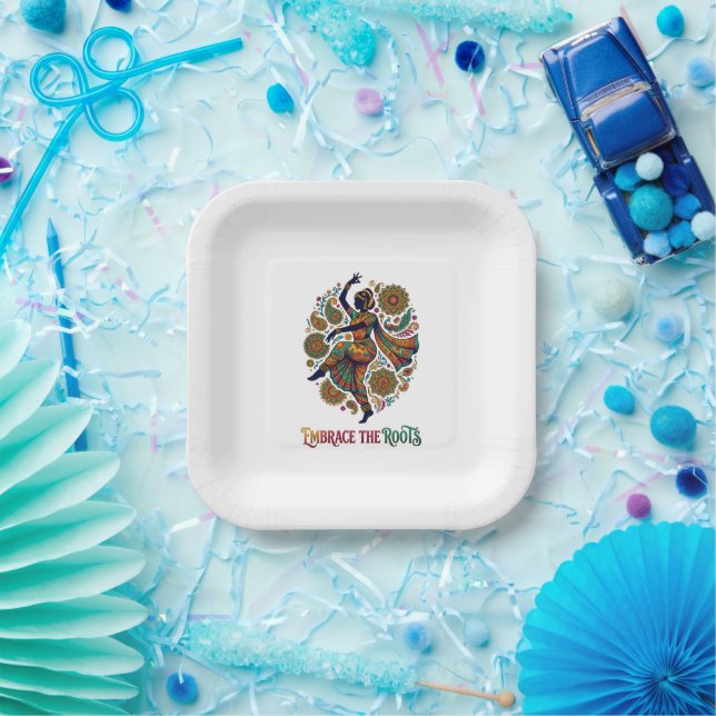 Embrace the Roots Dance Paper Plate (Party)