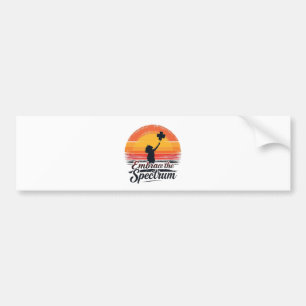 Embrace the Spectrum Autism Awareness Bumper Sticker