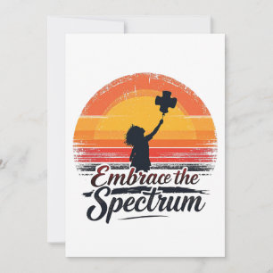 Embrace the Spectrum Autism Awareness  Thank You Card